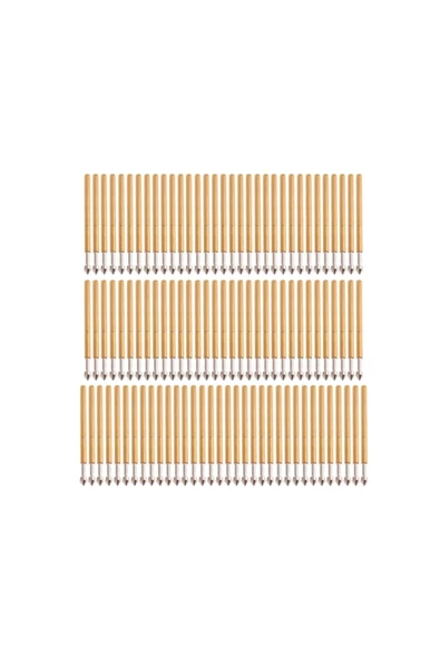 Pogo Pin P75-e2 100 Adet Set Altın Kaplama Yaylı Test Probu Pim 1.3mm Konik Kafa Programlayıcı - Resim 7