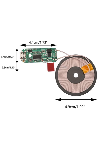 Kablosuz Şarj Modülü 10W 2A Mobil Akıllı Telefon Oyuncak Pil Şarj Transmiter Micro Usb - Resim 5