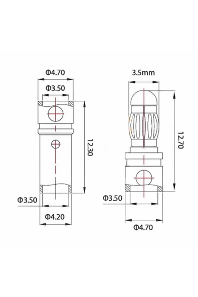 5 Çift 3.5mm Altın Kaplama Banana Dişi Erkek Soket 40a Pil Batarya Lion Bullet Plug - 8