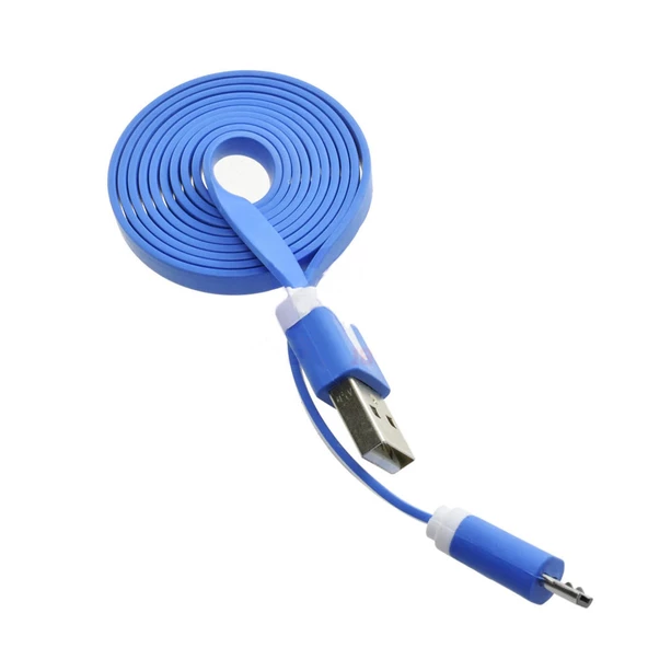 1m Micro Usb Kablo Mavi 1 Metre 480 Mbps Usb 2.0 Hot Swap - Resim 8