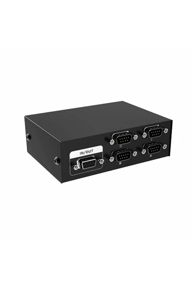 MT-VIKI 4 Port RS232 Switch MT-223-4 Db9 Seri Port Anahtarlayıcı 1 IN 4 OUT PC Printer Haberleş - Resim 2
