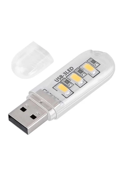 Mini Usb Led Lamba 5730 Smd 3 Led Anahtarlık Portatif Taşınabilir Gece Lambası Masa Aydınl.kamp - Resim 7