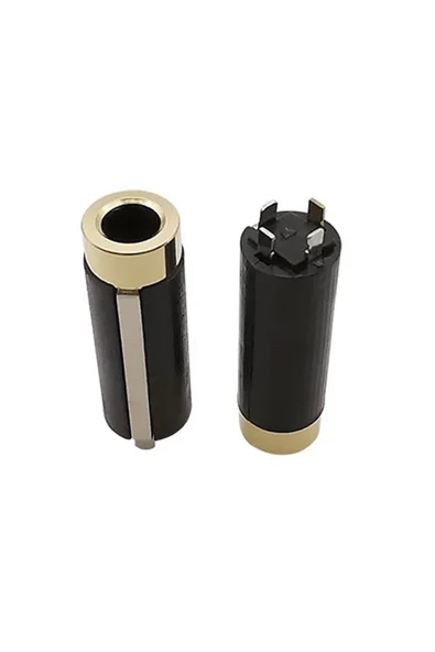 3.5mm Dişi Ses Soket Kutusu 4 Tel Kutuplu Aluminyum Jack Altın Kaplama Stereo Kulaklık - Resim 6