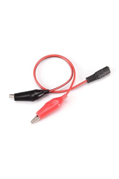 2.1mm Adaptör Krokodil Kablo Standart Dc Dişi Güç Kaynağı Timsah - Resim 6