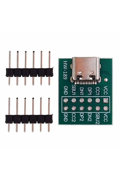 Usb Type C To Dip Pcb 12 Pin Adaptör Kart ürün görseli