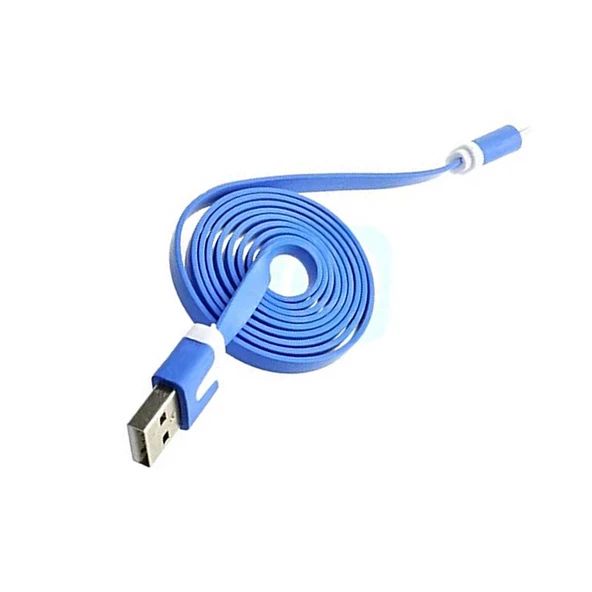 1m Micro Usb Kablo Mavi 1 Metre 480 Mbps Usb 2.0 Hot Swap - Resim 5