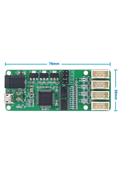FTDI FT4232HL USB to 4 Kanal TTL UART UyumluÇevirici  RS232 Seri Port Haberleşme Arduino Mcu Uydu Al - Resim 5