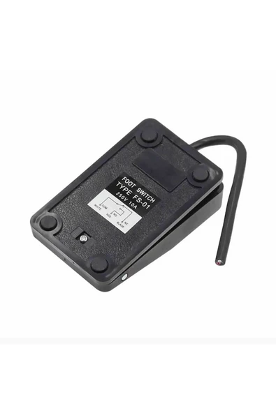 Pedal Ayak Butonu Kaydırmaz AC 250V 10A NO NC SPDT Push Anlık Ayak Kontrollü Anahtar Switch Freze - Resim 8