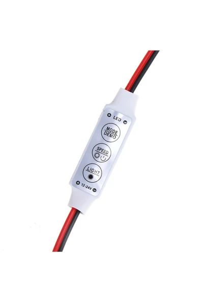 Dc 12-24v 3 Tuş Led Dimmer Hafızalı 12a 3 Modlu 5050 3528 5630 - Resim 4