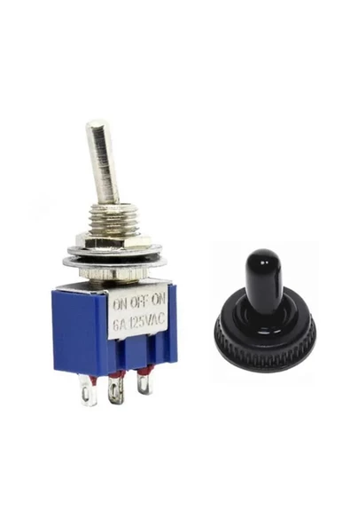 Mts-103 Mini Toggle Anahtar 3a 250v On / Off / On 3 Pin 3 Pozisyon Uyumlu - Resim 6