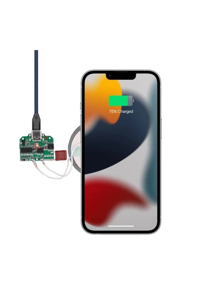 Kablosuz Şarj Modülü Type C 15W 5V 1A 9V 1.5A Mobil Akıllı Telefon Oyuncak Pil Şarj QI WPC V1.2.3 - 2