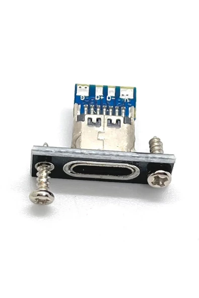USB 3.1 Type C Panel Montaj Dişi Soket 4 Pin Smd Lehimlenebilir Padler Konnektör Telefon Şarj Board - 6