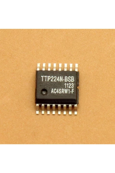 TTP224N-BSB 4 Buton Kapasitif Dokunmatik Sensör Entegresi SSOP16 Algılayıcı Işık Lamba Vantilatör - Resim 2