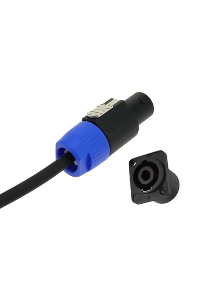 Nl4fc Dişi Erkek Kablo Konnektör Çifti Ac 250v 30a 4 Pin Hoparlör Ses Speakon - Resim 5