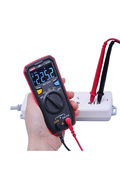 Unı-t Ut123 Dijital Multimetre Mini Cep Tipi Ncv Voltmetre Ampermetre - Resim 6