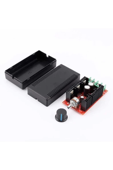 40A 50V DC Motor Sürücü Kutulu Hız Kontrol Devresi 0/100% Pot Kontrollü Pwm Ayarlanabilir Voltaj - Resim 2