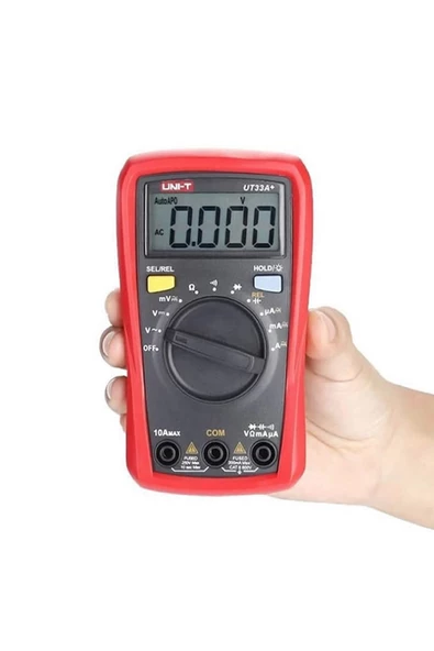 Unı-t Ut33a+ Dijital Multimetre Mini Cep El Tipi Voltmetre Ampermetre - 4