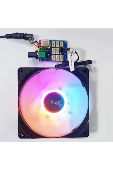 9 Kanal Dc 12V Pwm Fan Hız Kontrol Kartı Klemens Atx Besleme Soket Pot Kontrol Bilgisayar Pc Cpu - 6
