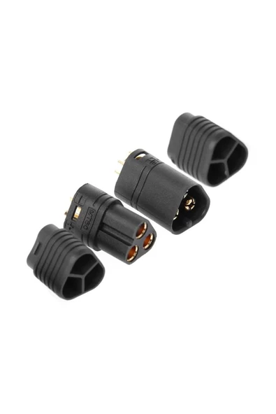 Mt60 3 Pin Dişi Erkek Konnektör Soket Çift Amass 3.5mm 12awg Rc Esc Motor Drone Lityum Lip - 4