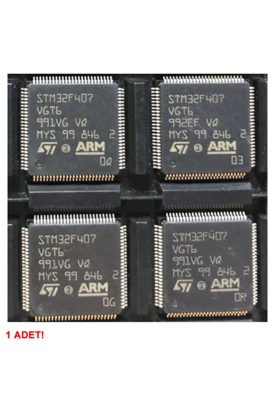 STM32F407VGT6 Microcontroller Lqfp100 Dsp Fpu Arm Cortex-M4 32 Bit Mcu 1 Mbyte Flash 168Mhz Cpu - Resim 5
