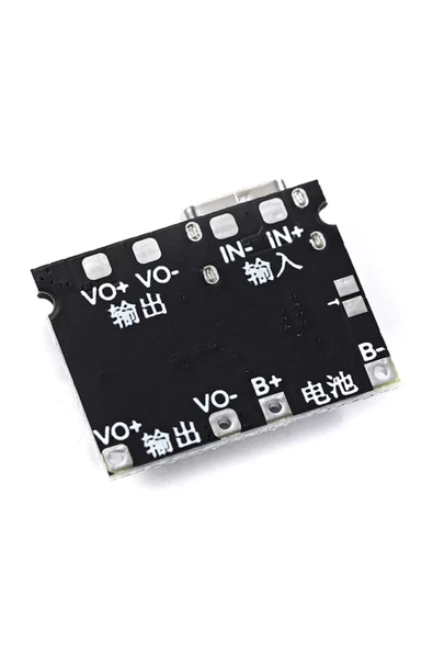 TP4056 18650 Lityum Pil Şarj Modül Type C Ayarlı Voltaj Yükseltici Lion Batarya Akü DC 3.7V to 28V - 6