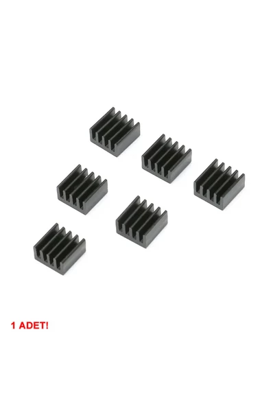 8.8mm x 8.8cm x 5mm Alüminyum Metal Soğutucu Blok Radyatör Amfi Led Entegre Transistor Vga Ram - Resim 4