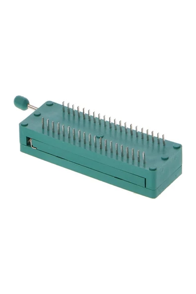 40 Pin Zif Soket Mandallı Kolay Entegre Montaj Aparatı Geliştirme Kartı Altın Kaplama 2.54mm DIP ZIF - 8