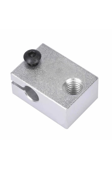 V6 3d Yazıcı Alüminyum Extruder Isıtıcı Blok 1.75 / 3.0mm Filament Uyumlu 6mm Isıtıcı Yuva