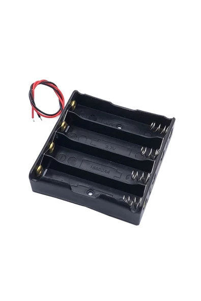 18650 2 Tel 4lü Pil Kutusu Paralel 4 Adet 3.7v Paralel Lityum Lion Batarya Yuvası Mobil Güç Kaynağı - Resim 7