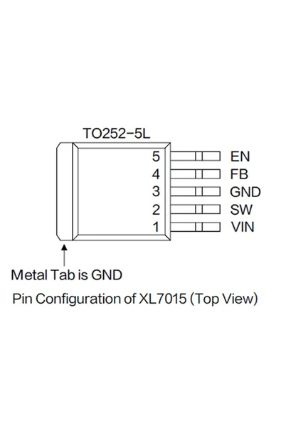 Xl7015 100v 0.8a 150khz Voltaj Düşürücü Entegre Voltaj Ayarlanabilir Güç Kaynağı Step Down Buck Dc - Resim 4