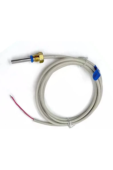 Pt1000 Sıcaklık Sensörü 0c/105c Çelik Isı Probu 1.5 Metre Ip68 Su Geçirmez Isıtıcı Fırın Kazan