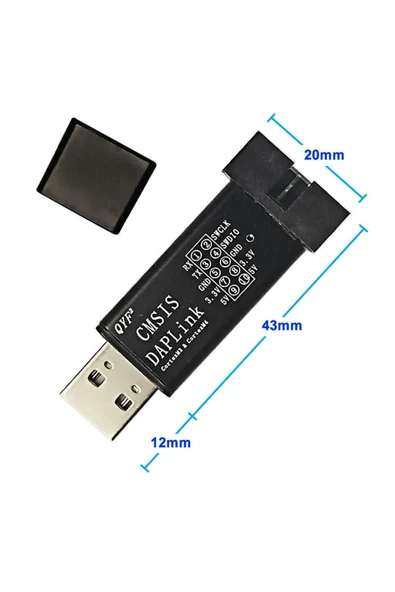 Arm Jtag Programlayıcı Metal Kutu Mini Cortex Swd Uart Emulator Simulator Debugger Hata ürün görseli
