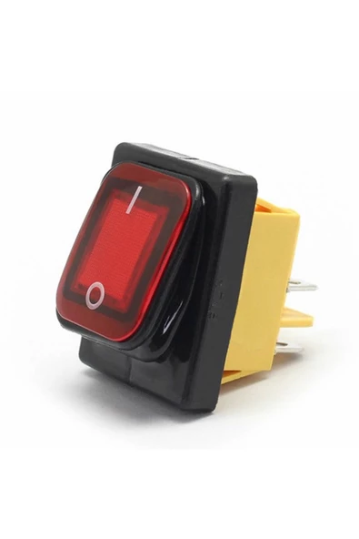 30a 250v On-off Anahtar Yüksek Akım Kcd4 4 Pin Buton Ip67 Su Geçirmez Led Işıklı Rocker Switch - 3