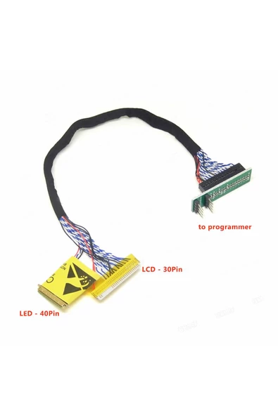 30 / 40 Pin To Dıp8 Lcd Led Ekran Aparatı 2 In 1 Edid Kablo Notebook Dizüstü 24c02 Okuma Yazma