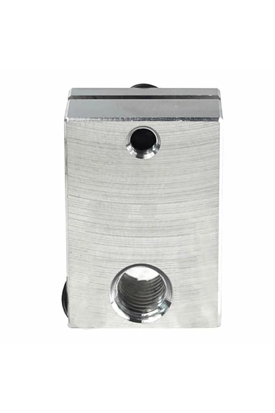 V6 3d Yazıcı Alüminyum Extruder Isıtıcı Blok 1.75 / 3.0mm Filament Uyumlu 6mm Isıtıcı Yuva - Resim 2