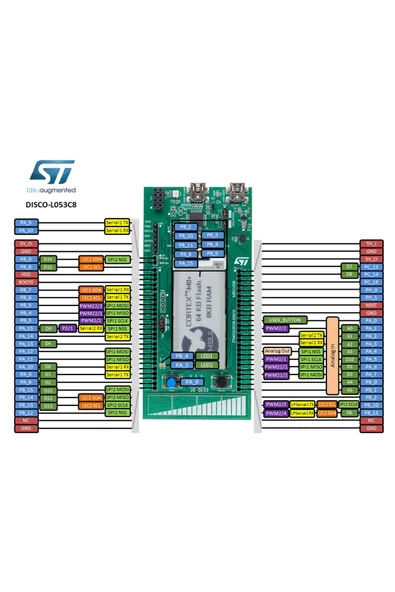 St Stm32l0538-dısco Discovery Kit Geliştirme Kartı Stm32l053 Arm Cortex M0 Mcu E-paper 2,13 Inch - Resim 8
