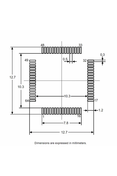 ST Microelectronics STM32G070RBT6 ARM Cortex M0+ Microcontroller STM32G0 64MHz Mcu Cpu 128 Kbyte - Resim 7