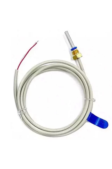 Pt1000 Sıcaklık Sensörü 0c/105c Çelik Isı Probu 1.5 Metre Ip68 Su Geçirmez Isıtıcı Fırın Kazan - Resim 3