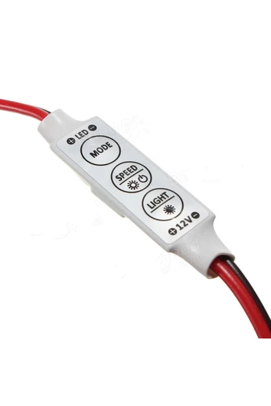 Dc 12-24v 3 Tuş Led Dimmer Hafızalı 12a 3 Modlu 5050 3528 5630 - Resim 6