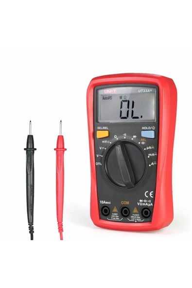 Unı-t Ut33a+ Dijital Multimetre Mini Cep El Tipi Voltmetre Ampermetre - 7