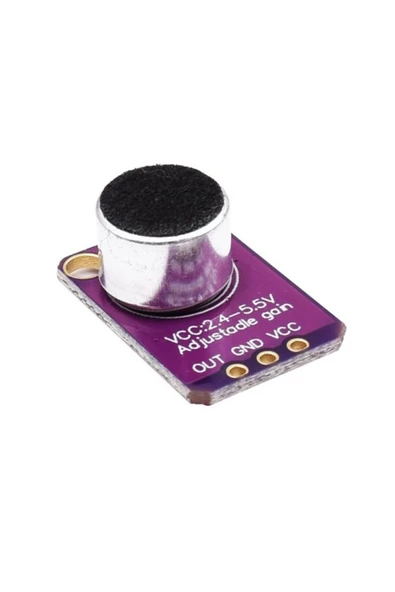 MAX4466 Amplikatörlü Analog Elektet Mikrofon Sensör Ayarlanabilir Kazanç Kontrol Ses Algılayıcı - Resim 4