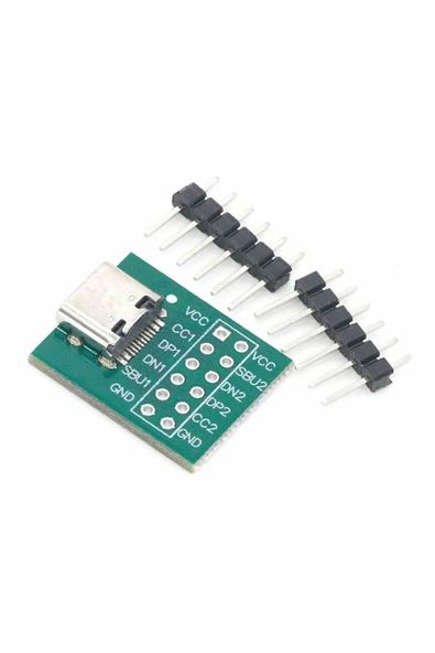 Usb Type C To Dip Pcb 12 Pin Adaptör Kart - Resim 2