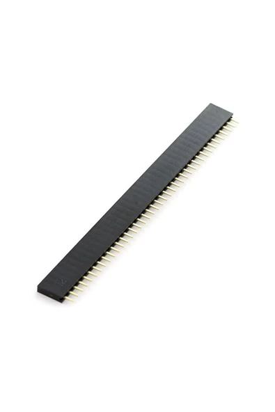 4 Adet 1x40 Pin Dişi Header Tek Sıra 2.54mm 180 Derece Kesilebilir Bölünebilir