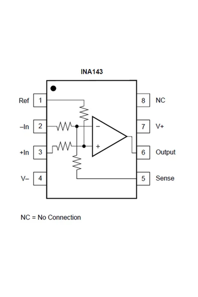 INA143UA Opamp Fark Kuvvetlendirici Karşılaştırıcı 2.5V to 18V  0.1x / 10x Kazanç SO8 Hassas Endüstr - Resim 3