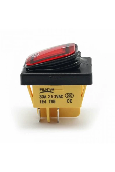 30a 250v On-off Anahtar Yüksek Akım Kcd4 4 Pin Buton Ip67 Su Geçirmez Led Işıklı Rocker Switch - 2