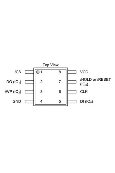 Winbond W25q128jvsıq 128m-bit Seri Flash 3.3v Spı Hafıza Entegre 4kb Sektör Sop8 Geniş 208mil Paket - Resim 3