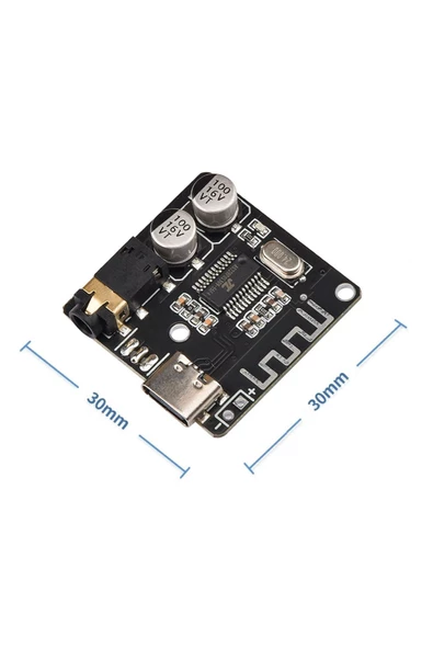 Vhm-314 Type-c Bluetooth Kablosuz Ses Mp3 Modül Amfi Müzik Çalma Kartı Dc 5v Usb Lityum Pil Batarya