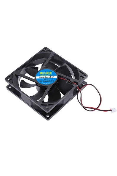 Dc 12v Fan 90x90mm 9025 3200rpm 9x9cm Sessiz 2 Pin Fırçasız Soğutma Kuluçka Ekran Kartı - 5