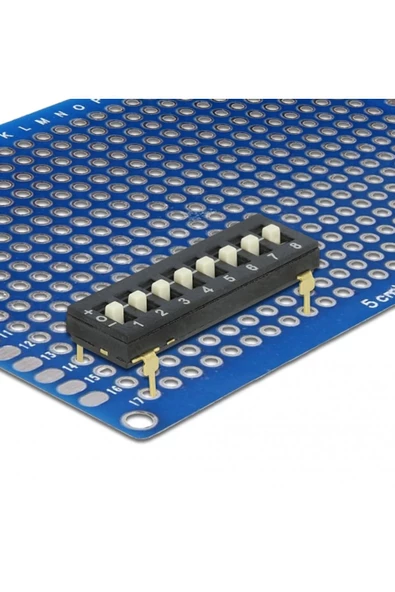 Tristate 8li Dip Switch 8 Pin Siyah Anahtar Açık Kapalı Seçim Adres Ayar + Off - Pull Up/down - Resim 3