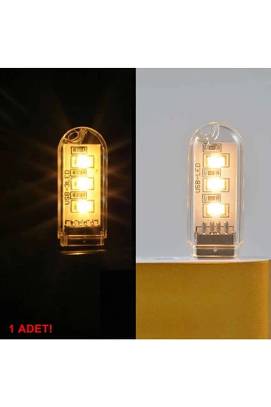Mini Usb Led Lamba 5730 Smd 3 Led Anahtarlık Portatif Taşınabilir Gece Lambası Masa Aydınl.kamp - Resim 6